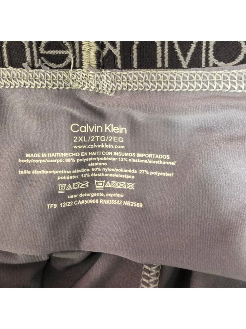Calvin Klein Microfiber Stretch Low-Rise Trunks Men’s 2XL Gray NWOT